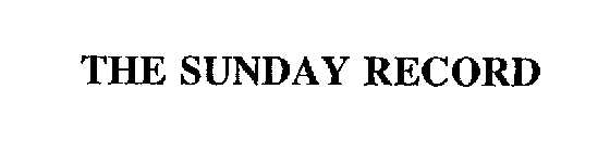 THE SUNDAY RECORD