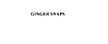 GINGER SNAPS