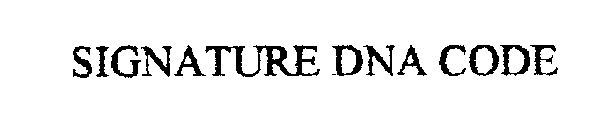 SIGNATURE DNA CODE