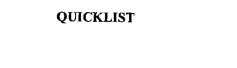 QUICKLIST