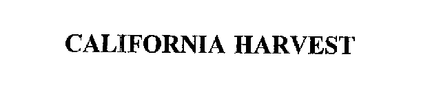 CALIFORNIA HARVEST