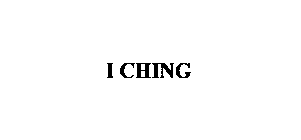 I CHING