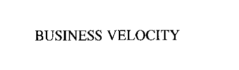 BUSINESS VELOCITY