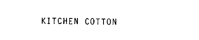 KITCHEN COTTON