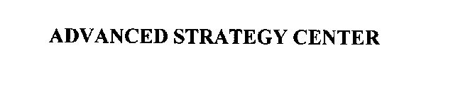 ADVANCED STRATEGY CENTER