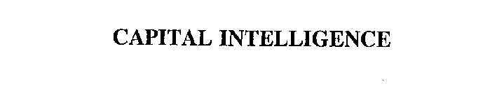 CAPITAL INTELLIGENCE