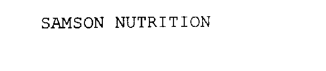 SAMSON NUTRITION