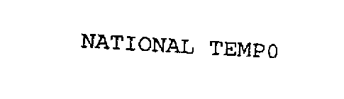 NATIONAL TEMPO