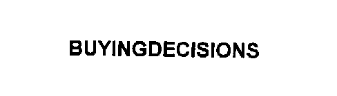 BUYINGDECISIONS