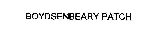 BOYDSENBEARY PATCH