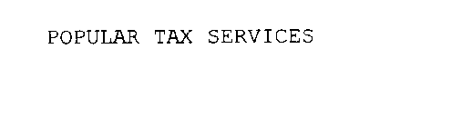 POPULAR TAX SERVICES