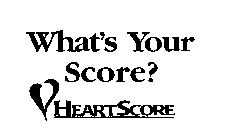 WHAT'S YOUR SCORE? HEARTSCORE