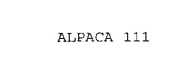 ALPACA 111