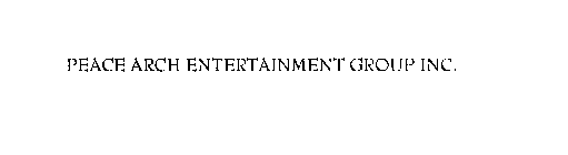 PEACE ARCH ENTERTAINMENT GROUP INC.