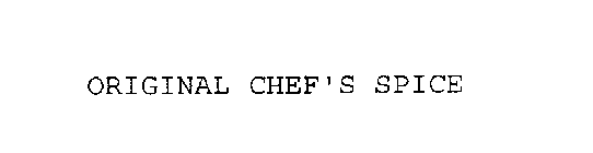 ORIGINAL CHEF'S SPICE