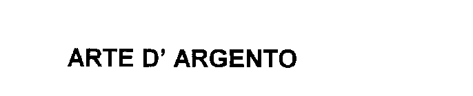 ARTE D' ARGENTO