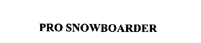 PRO SNOWBOARDER