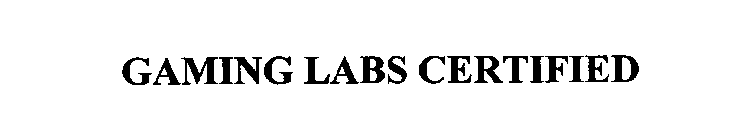 GAMING LABS CERTIFIED