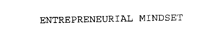 ENTREPRENEURIAL MINDSET