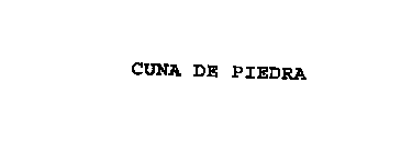 CUNA DE PIEDRA