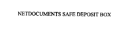 NETDOCUMENTS SAFE DEPOSIT BOX