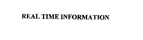 REAL TIME INFORMATION