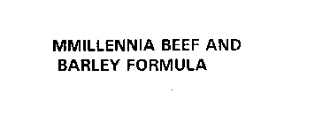 MMILLENNIA BEEF AND BARLEY FORMULA