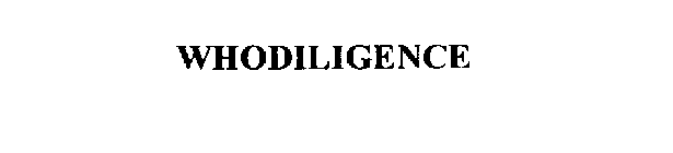 WHODILIGENCE