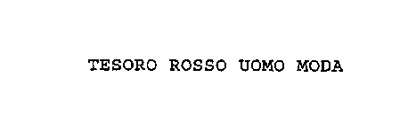 TESORO ROSSO UOMO MODA