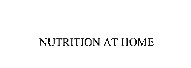 NUTRITION AT HOME