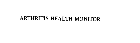 ARTHRITIS HEALTH MONITOR