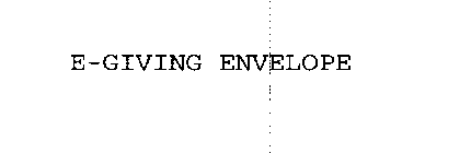 E-GIVING ENVELOPE