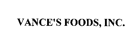 VANCE'S FOODS, INC.