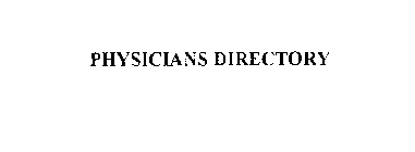 PHYSICIANS DIRECTORY