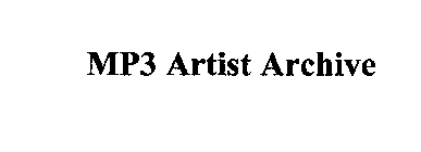 MP3 ARTIST ARCHIVE