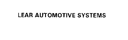 LEAR AUTOMOTIVE SYSTEMS