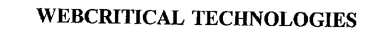 WEBCRITICAL TECHNOLOGIES