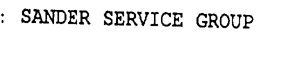 SANDER SERVICE GROUP