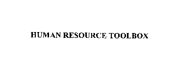 HUMAN RESOURCE TOOLBOX