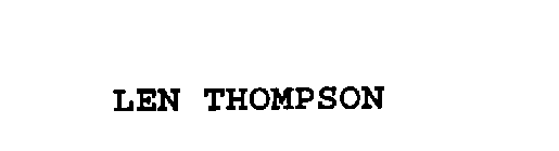 LEN THOMPSON