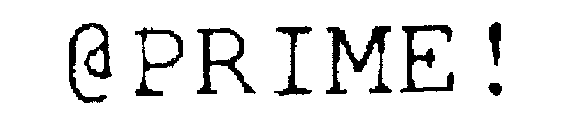 @PRIME!