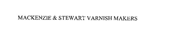 MACKENZIE & STEWART VARNISH MAKERS