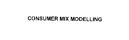 CONSUMER MIX MODELLING