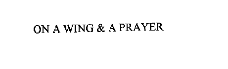ON A WING & A PRAYER
