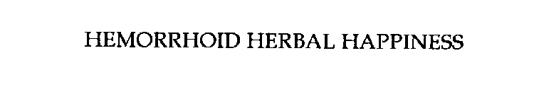 HEMORRHOID HERBAL HAPPINESS