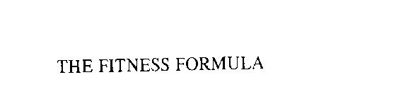 THE FITNESS FORMULA