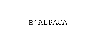 B'ALPACA