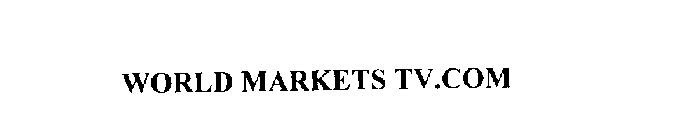 WORLD MARKETS TV.COM