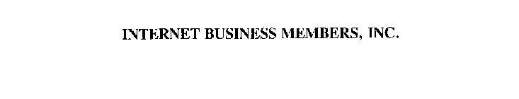 INTERNET BUSINESS MEMBERS, INC.