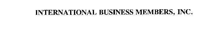 INTERNATIONAL BUSINESS MEMBERS, INC.